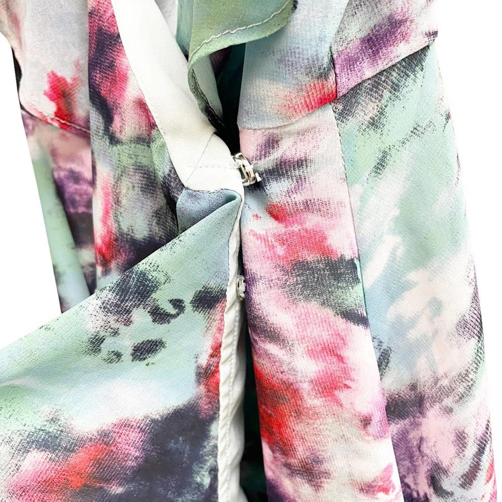 LOVERS & FRIENDS Haven Midi Dress Blue Tie Dye XS - Picture 6 of 10
